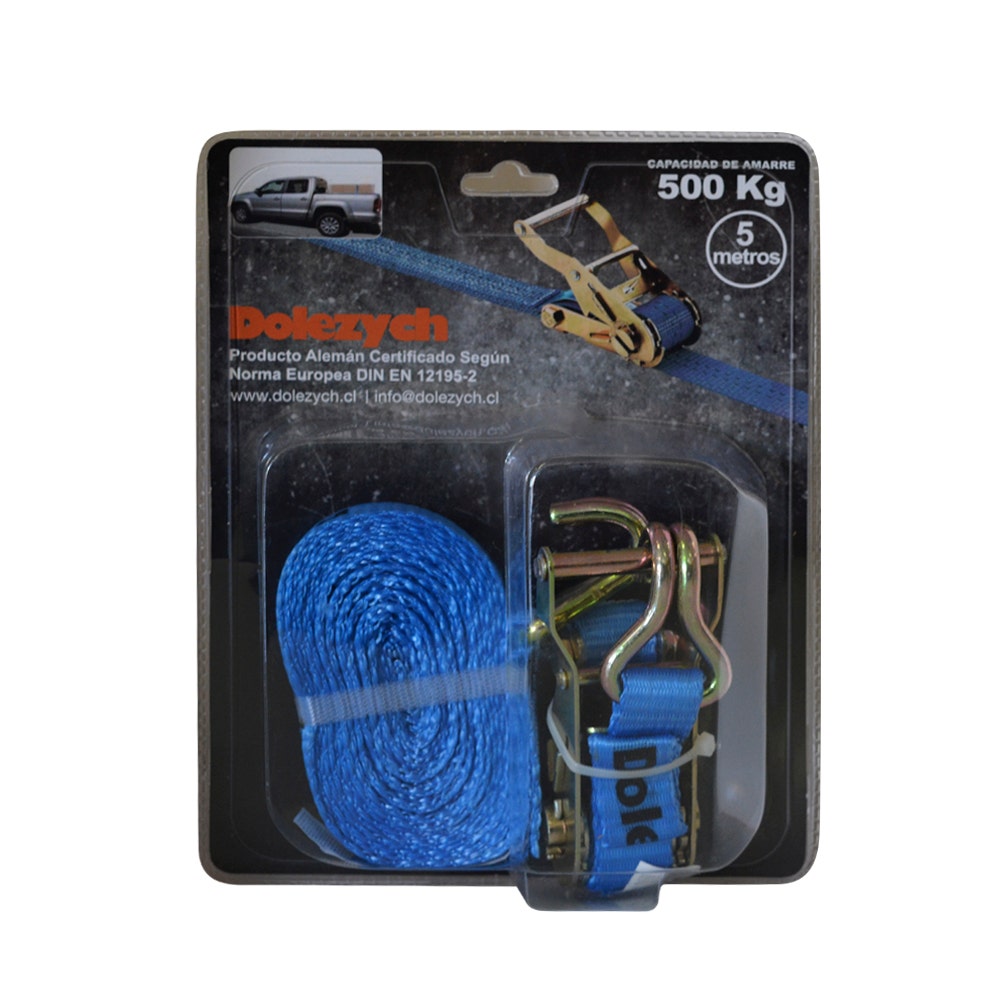 CINTA TRINCAJE CAMIONETA 500KGS25MM5 MTS AZUL
