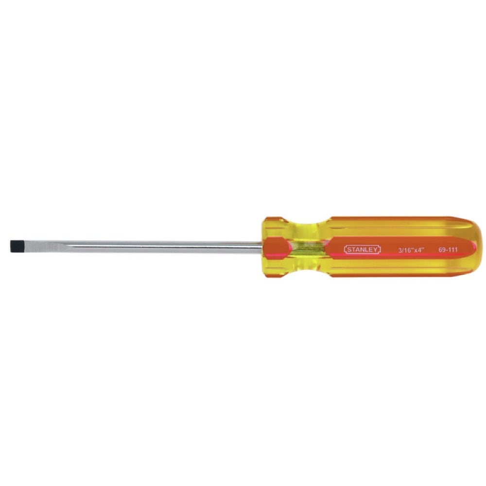 Stanley Destornillador Std Gabinete 3/16"x4"(69111