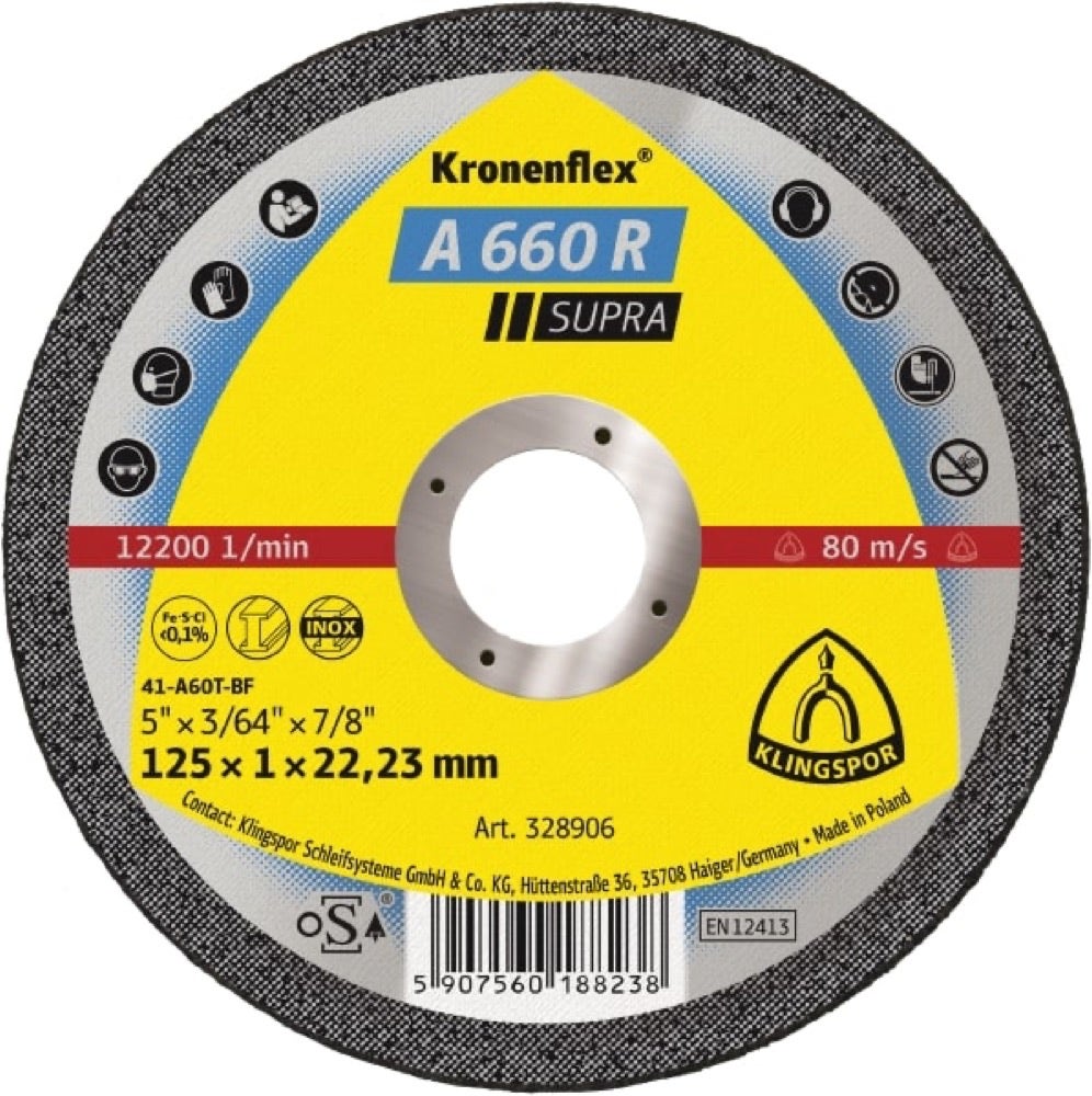 KLINGSPOR DISCO CORTE A60TZ SPECIAL 115X1X22 C.PLA