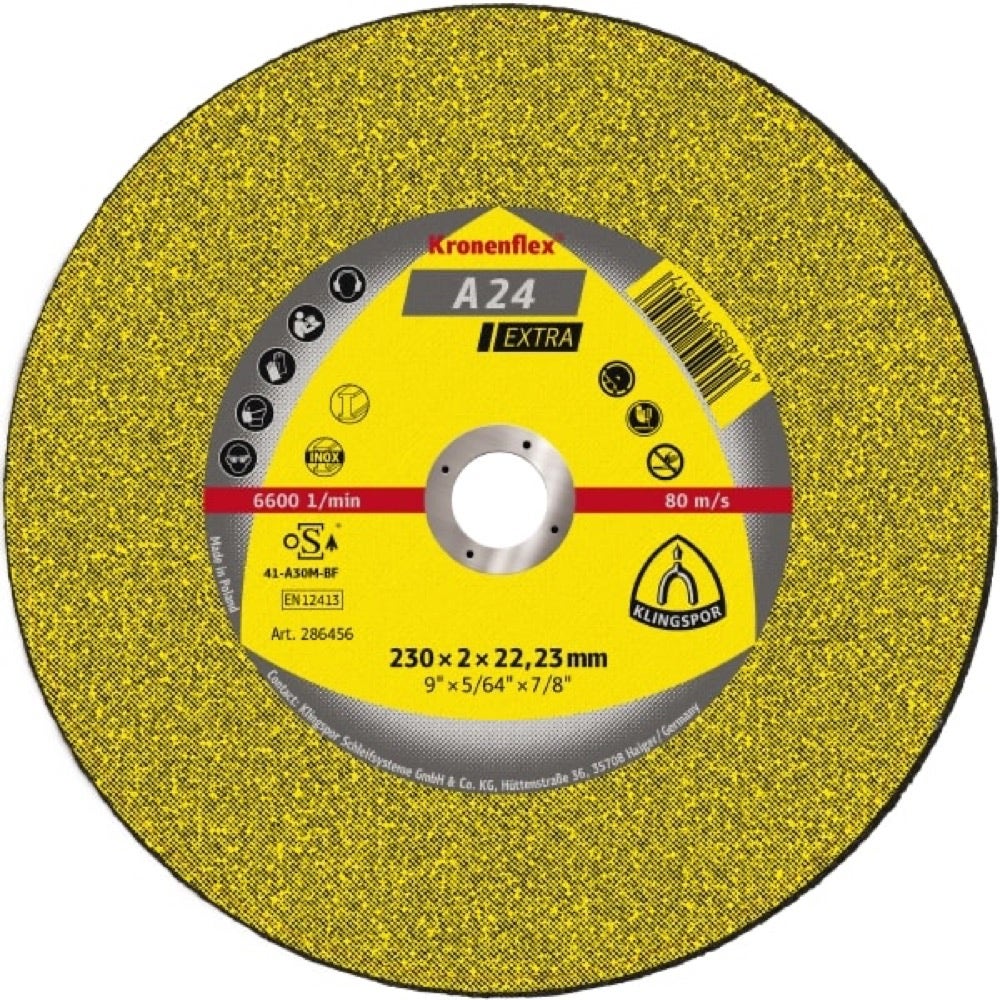 Klingspor Disco Corte A24extra 230x3x22,23 9 Pulg