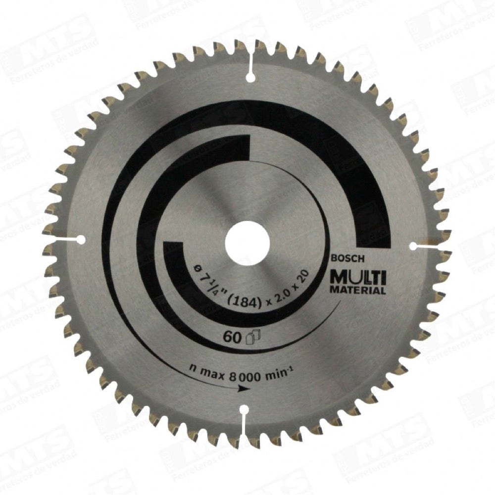 BOSCH ACC DISCO 7 1/4 X 20 16MM 5/8 60T MULTIMAT.