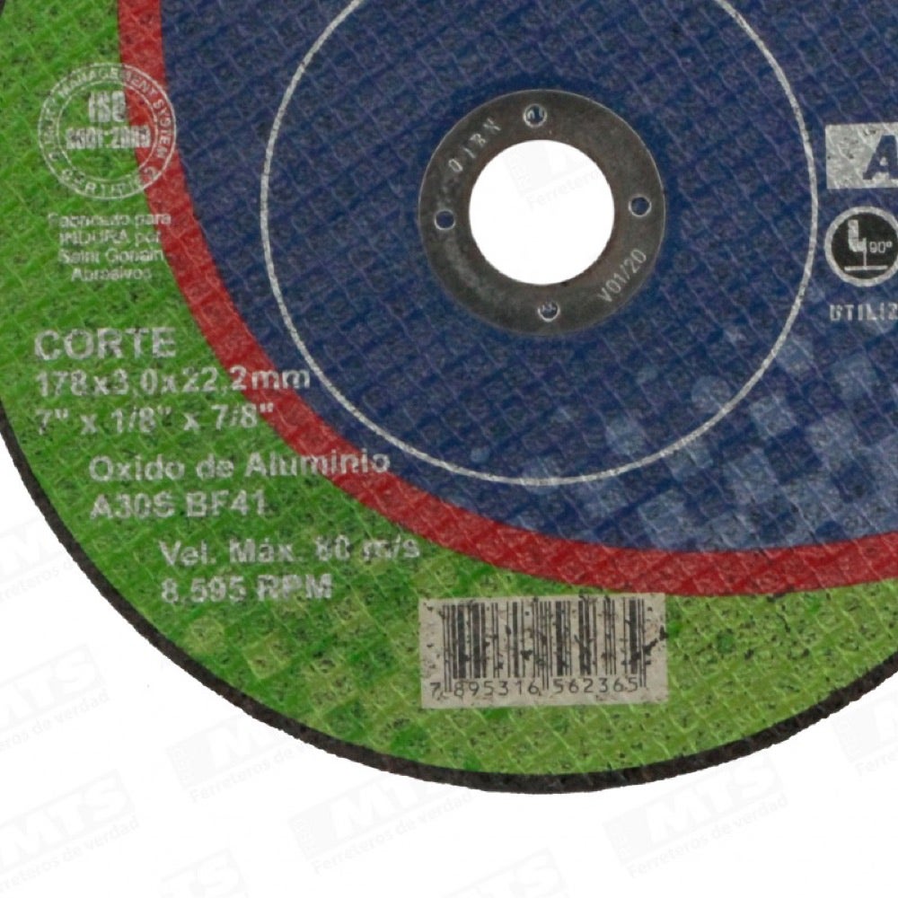 INDURA DISCO CORTE METAL 7 Pul. CP