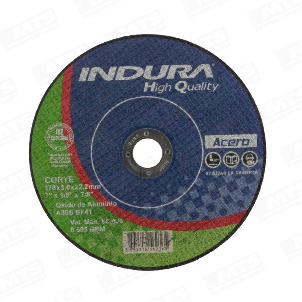 INDURA DISCO CORTE METAL 7 Pul. CP
