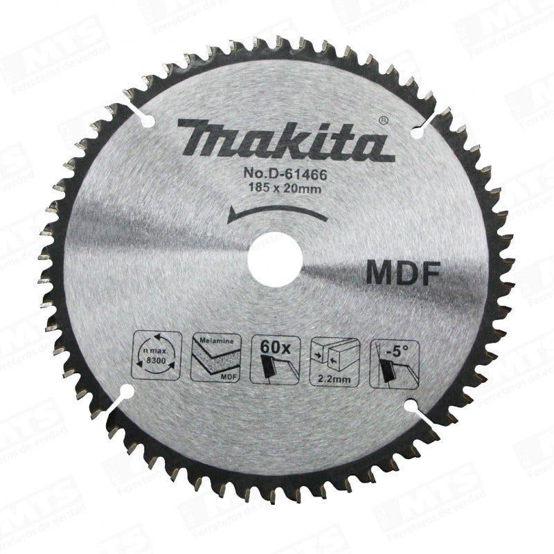 Makita Disco 7-1/4 X 60 Eje 20mm Dientes Mad/melam