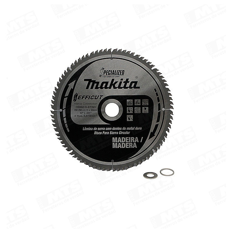 Makita Disco Sierra 10-1/4? 260mmx30mm?80t