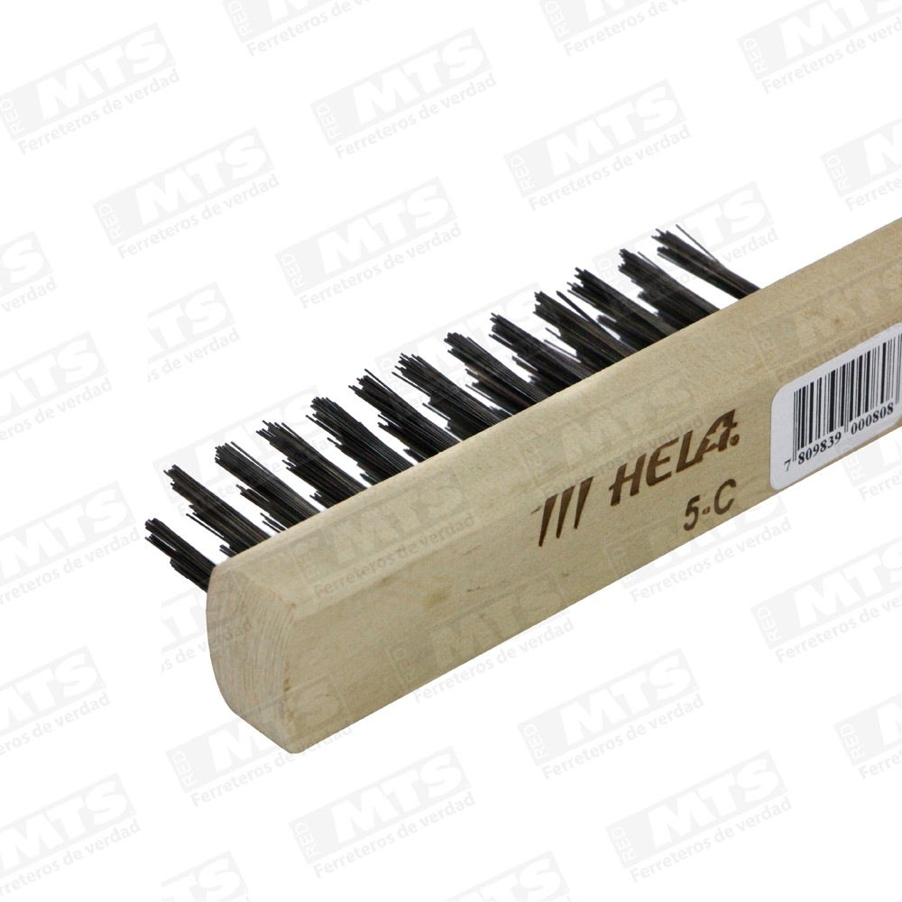 Hela Escobilla Acero Con Mango 5-c