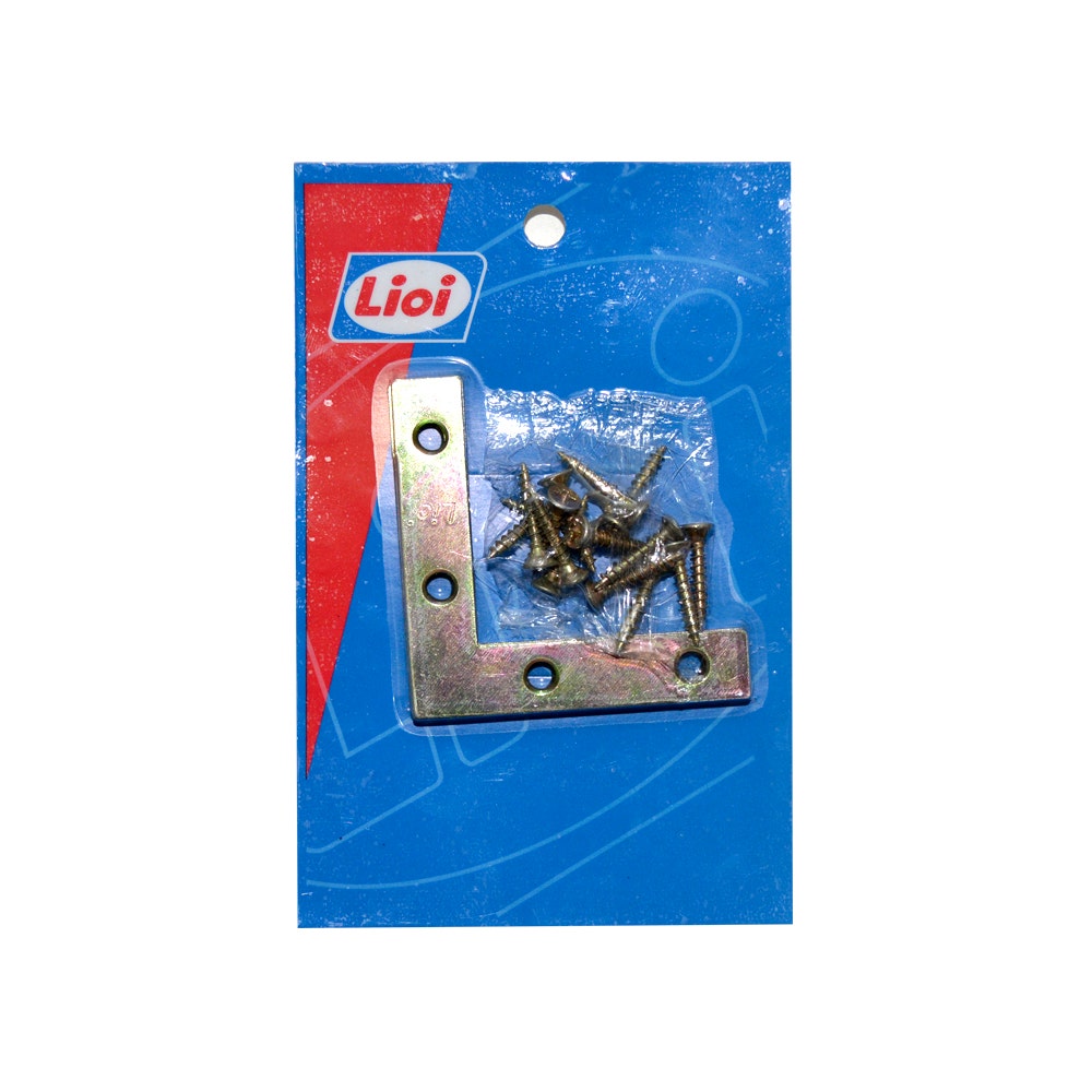 LIOI ESCUADRA PLANA 2 1/2 " BLISTER 4U