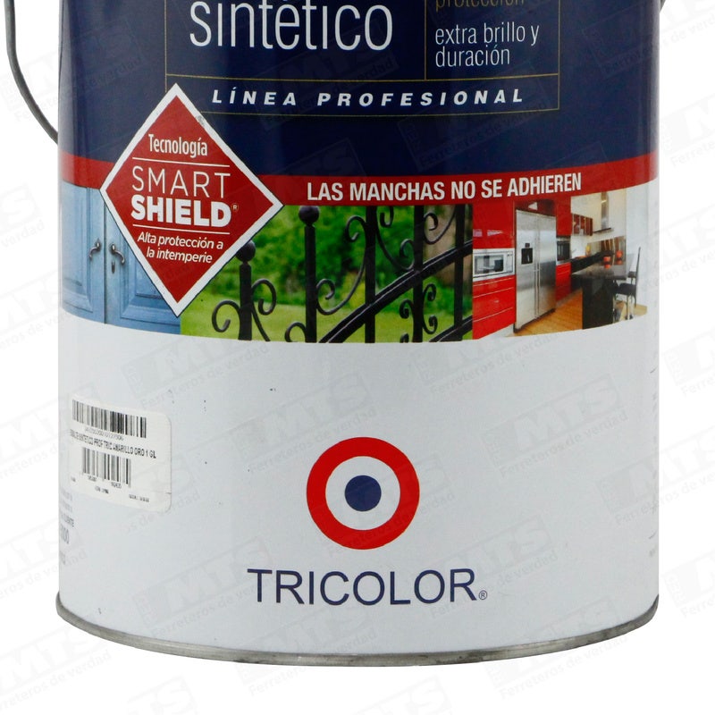 Tricolor Esmalte Sintetico Prof Amarillo Oro Gl