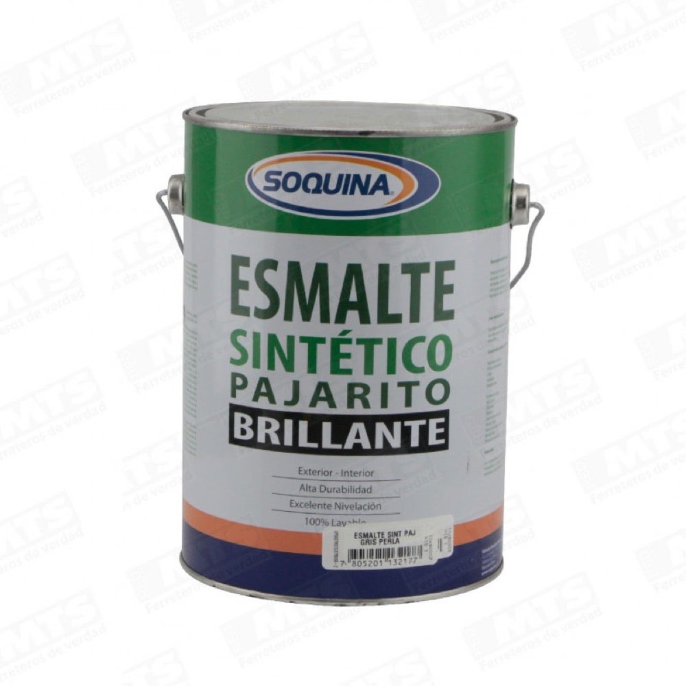 SOQUINA ESM. SINTET.PAJARIT BRILLA GRIS PERLA GL