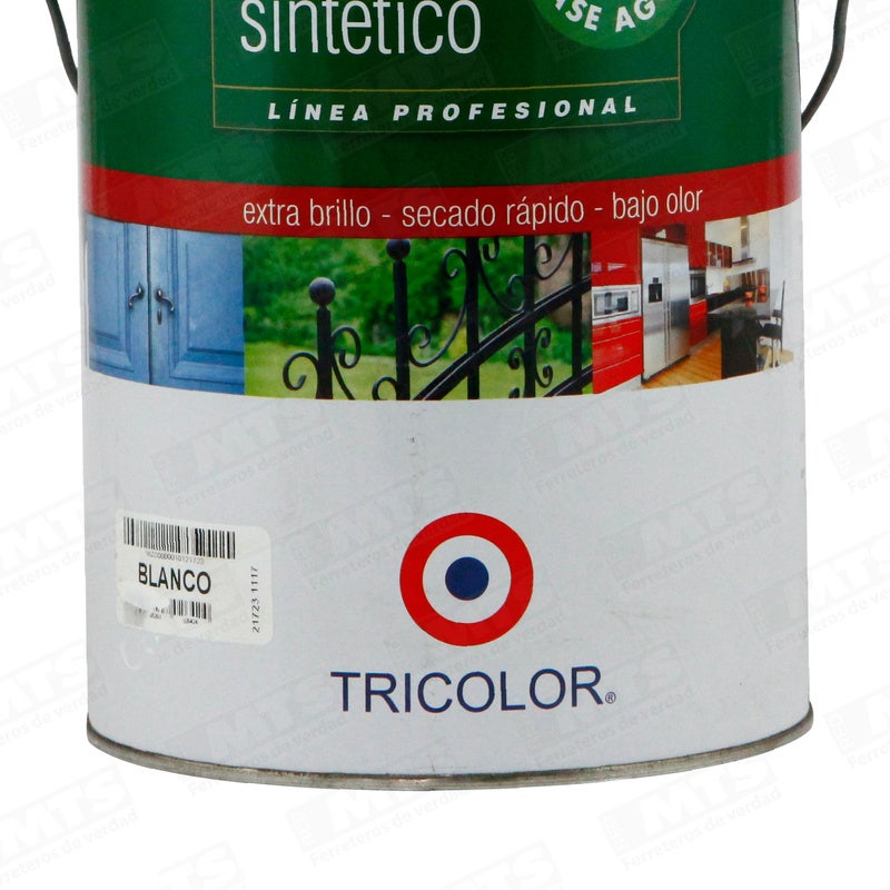 Tricolor Esm Sintetico B/ Agua Blanco 1 Gl