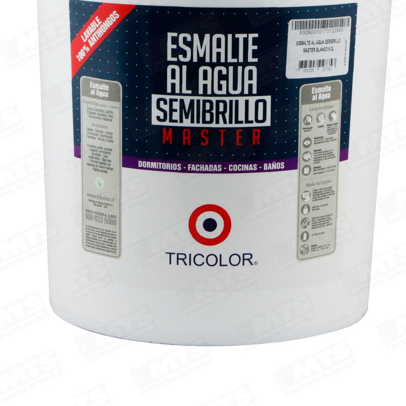 Esmalte Al Agua Semibrillo Master Blanco Tn