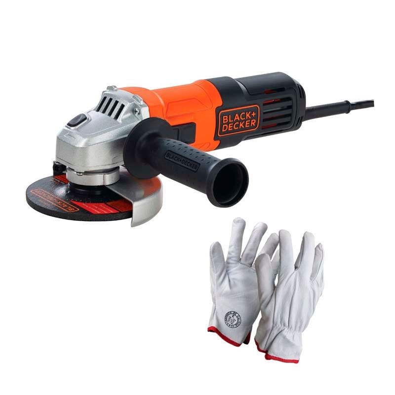 B&D ESMERIL 4 1/2 650W G650GL-B2C + GUANTES