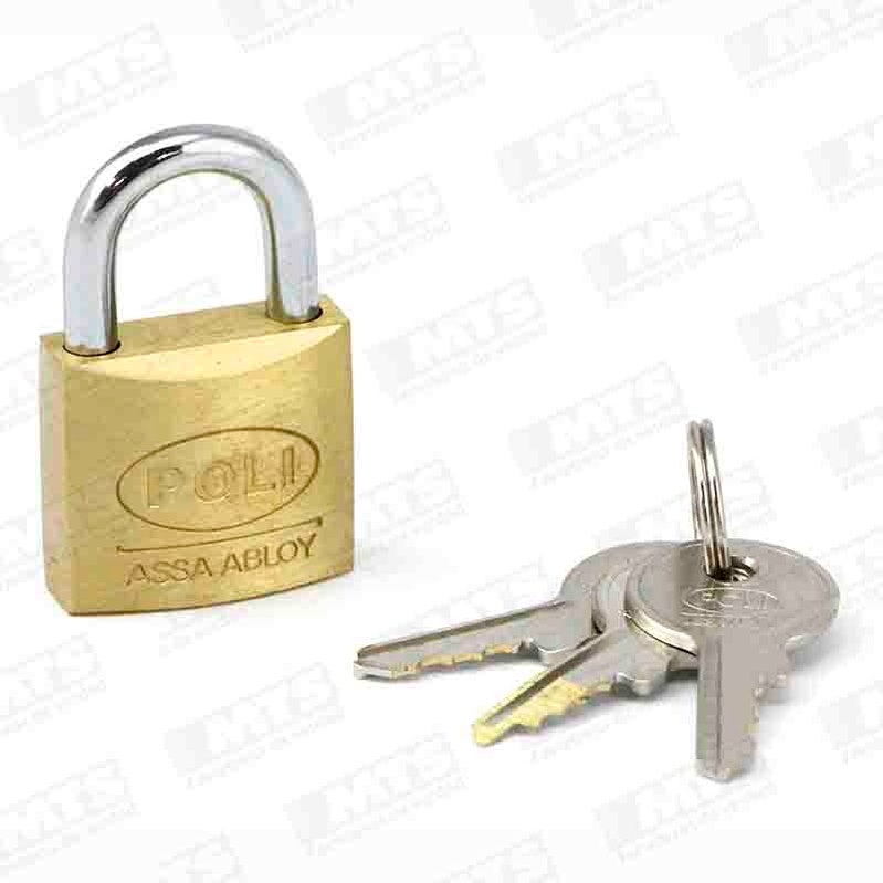 LIOI CANDADO SERIE P-2000 25 MM BRONCE PULIDO CAJA