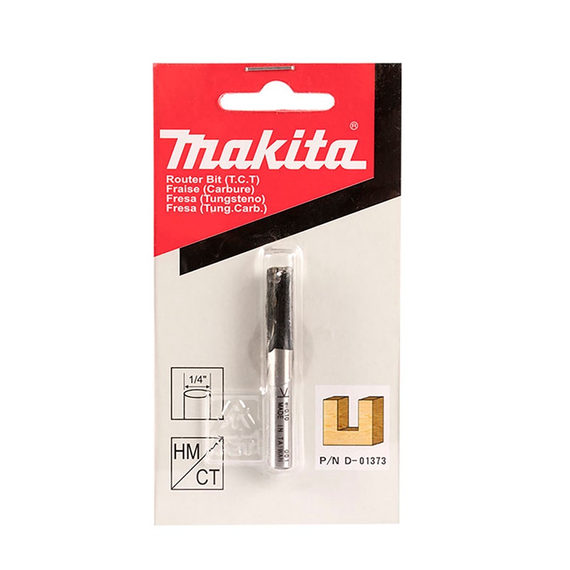 MAKITA FRESA RECTA 2 FILOS 1/4" X 3/4" EJE 1/4