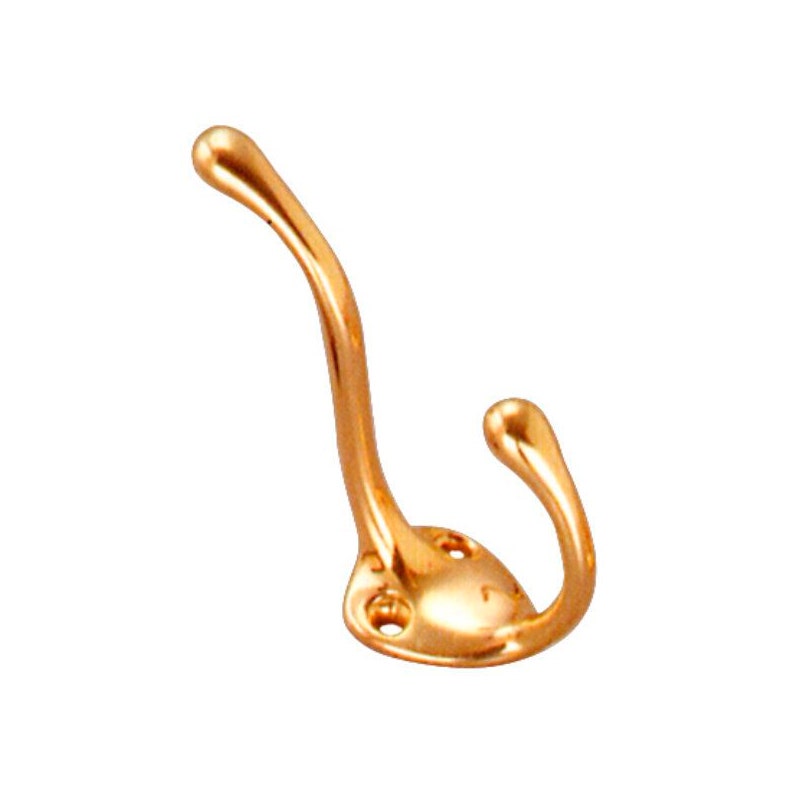 LIOI GANCHO PERCHA DOBLE 48 MM BRONCEADO DP 1 UN