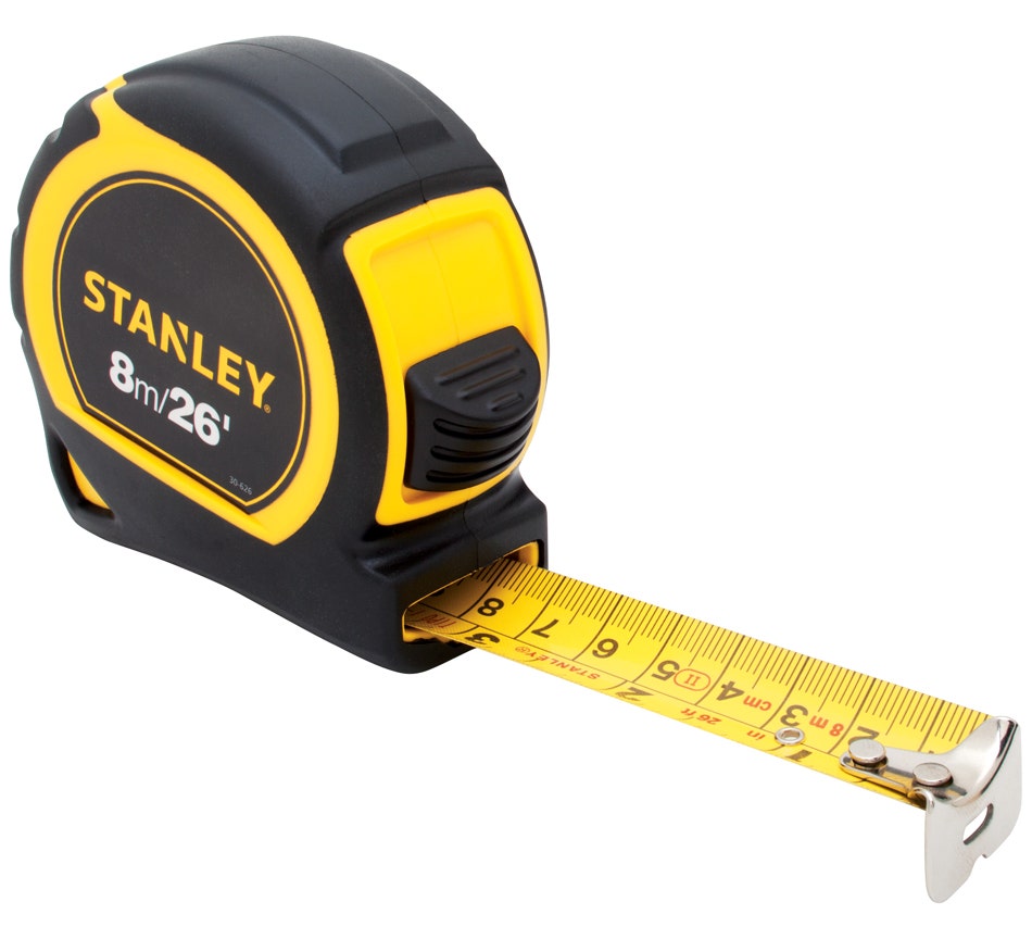 STANLEY HUINCHA MEDIR AMARILLA 8 METROS (30626)