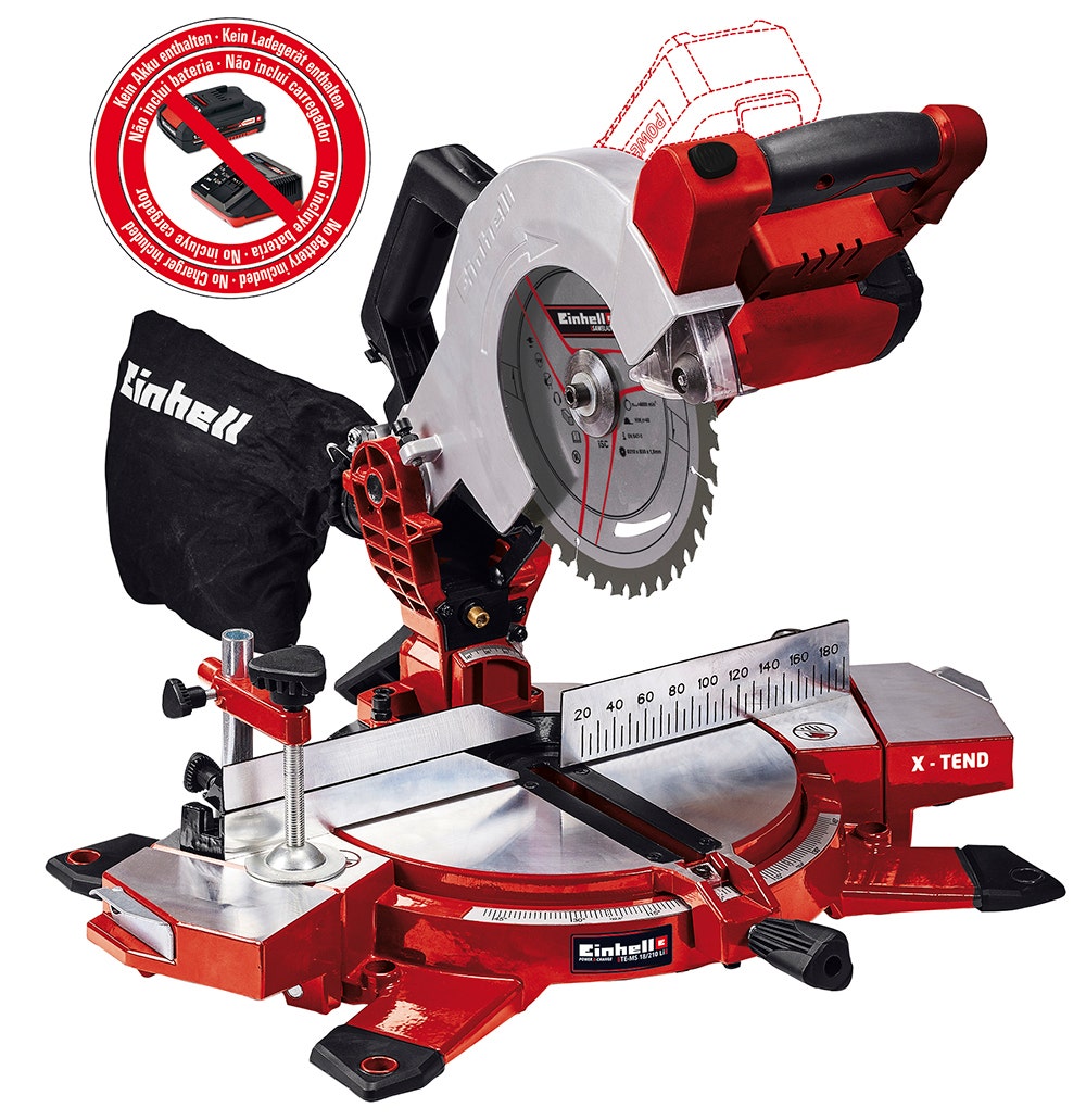 EINHELL PXC INGLETEADORA INAL TE-MS 18/210 LI SOLO