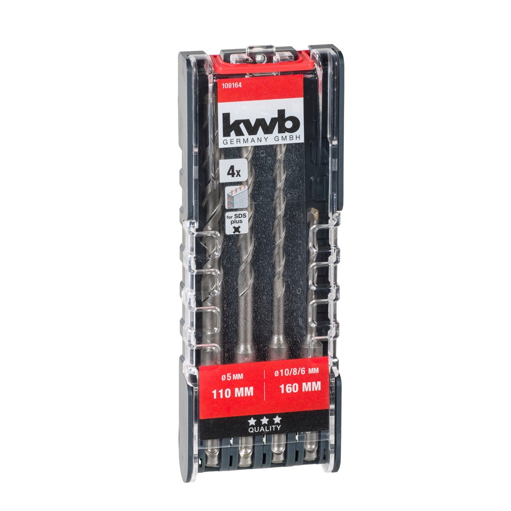 KWB SET 4 PZ. SDS PLUS