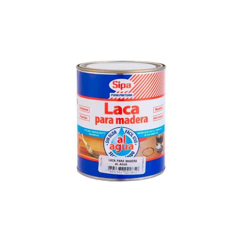 Sipa Laca Para Madera Al Agua 800 Cc