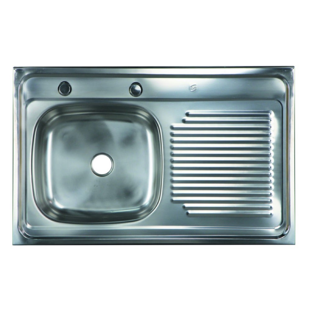 LAVAPLATOS INOX 1000X500 DER. C/DESAGUE