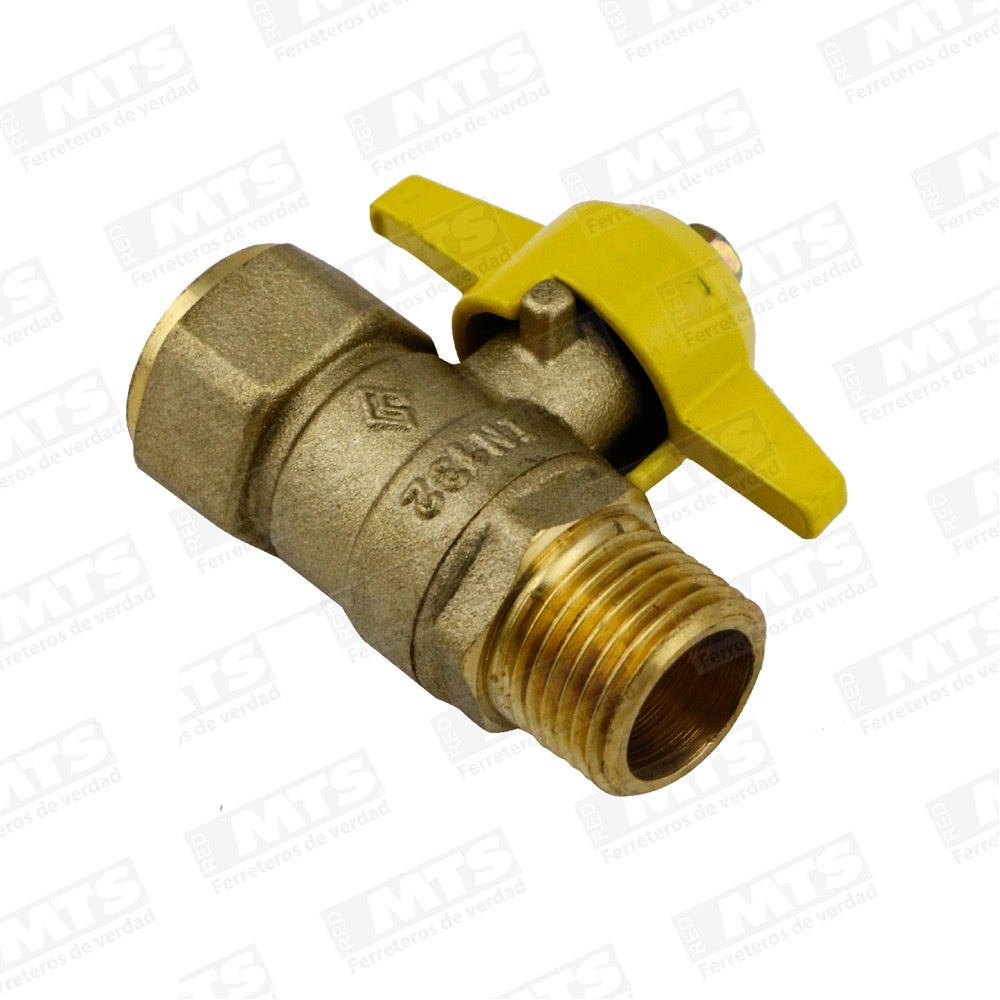 Llave De Gas C/tuerca 1/2 Pul. ,mosaic