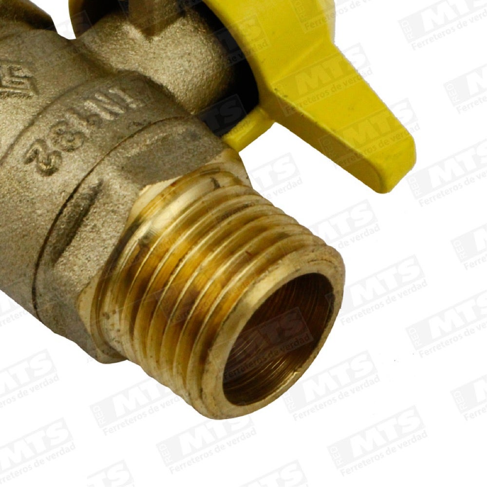 Llave De Gas C/tuerca 1/2 Pul. ,mosaic