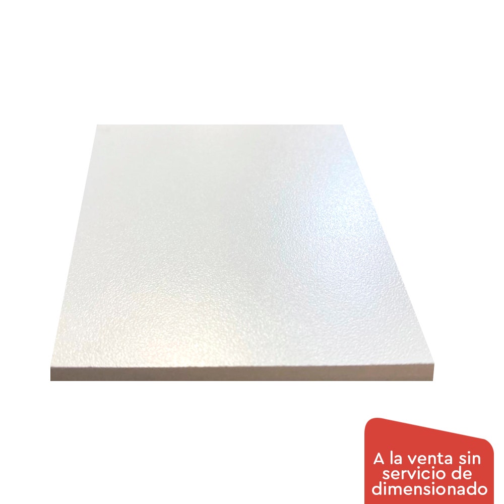MELAMINA BLANCA TEXTURADA 15X1830X2600 IMP