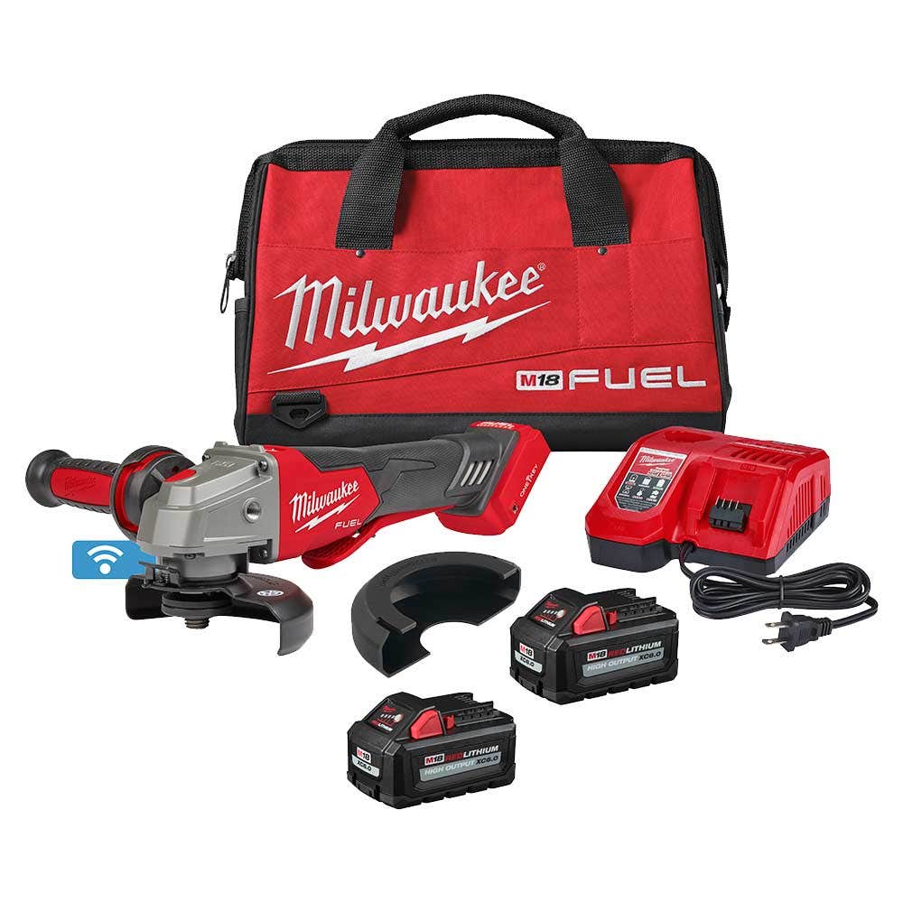 Milwaukee Amoladora 4 1/2" 5" 2882-22 S/bloq