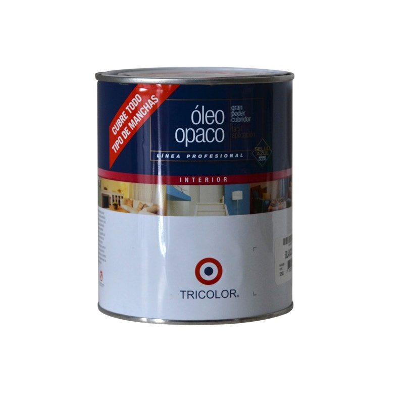 Tricolor Oleo Opaco Prof Blanco Lt