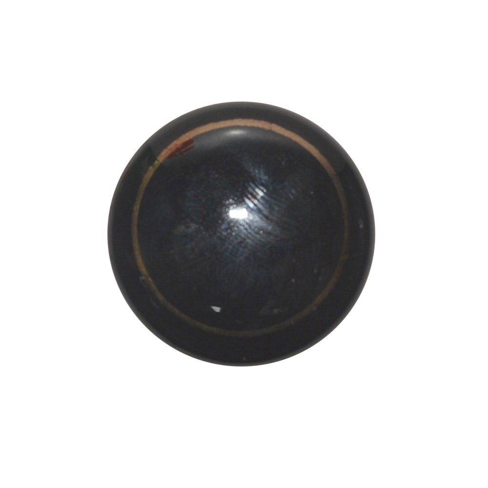 PERILLA CERAMICA NEGRA - DORADA 1 1/4