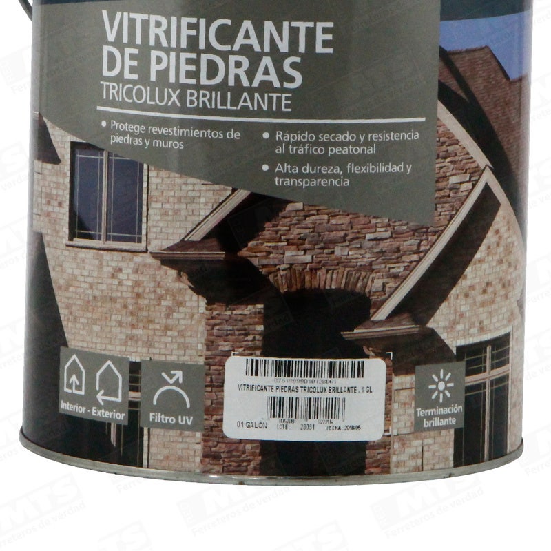 Tricolor Vitrificante Piedras Tricolux Brill 1 Gl