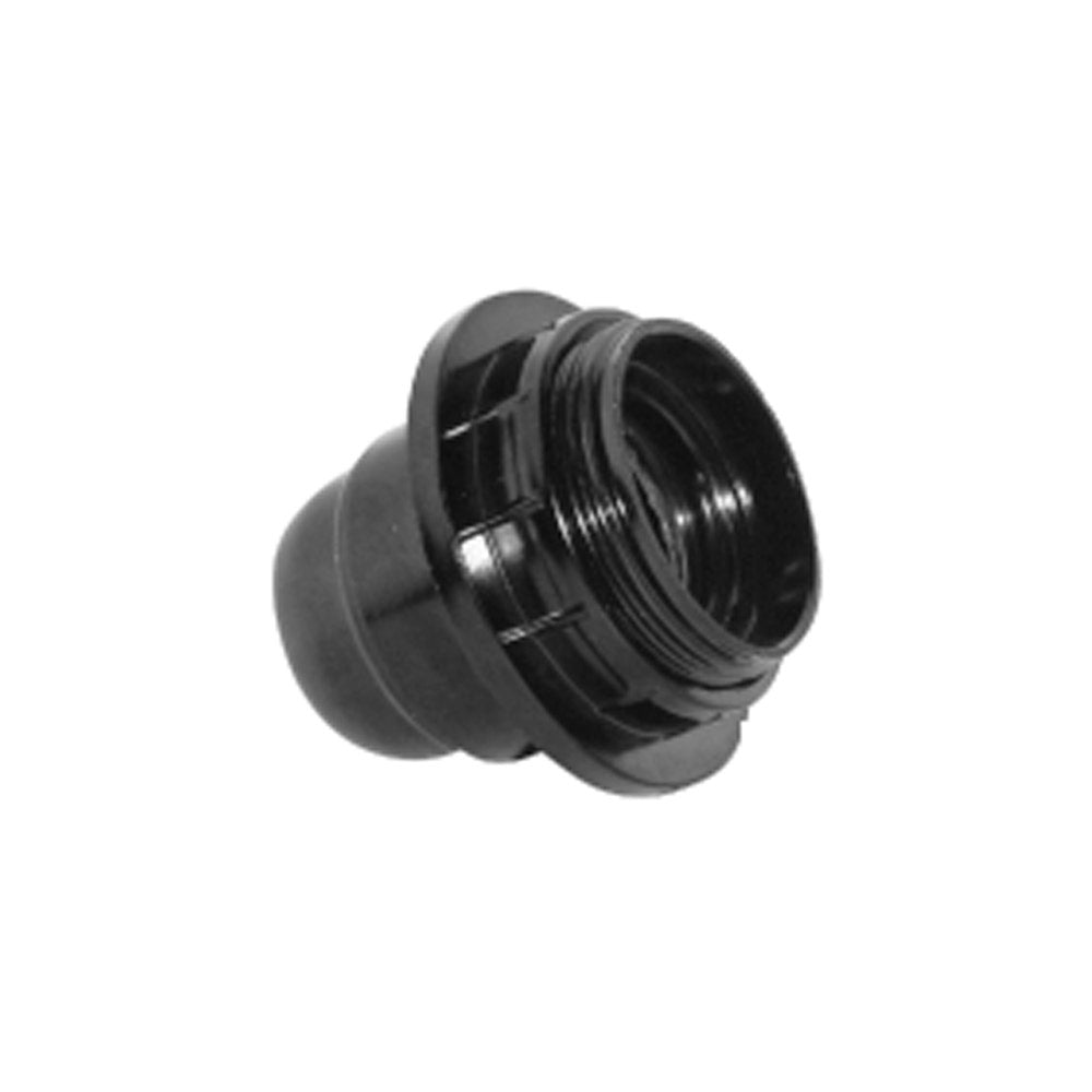 Mec Portalampara E-27 C/anillo Negro Feno