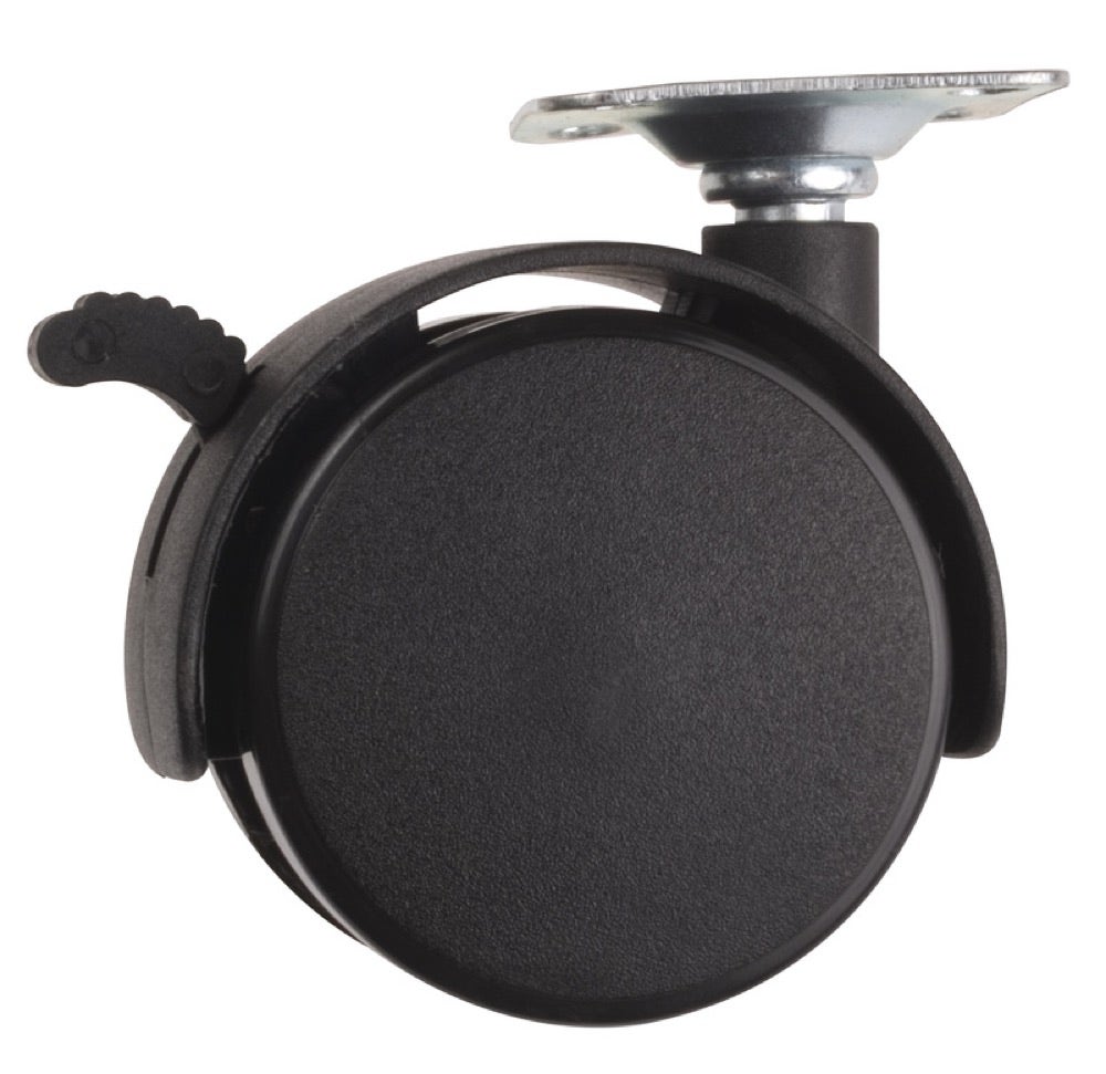 LIOI RUEDA TIPO YOYO C/PLACA Y FRENO 50mm UNIDAD