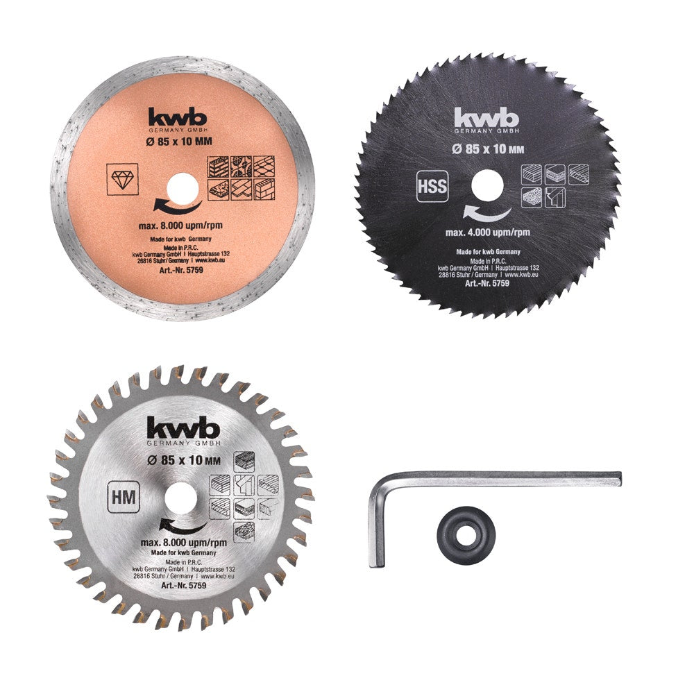 KWB SET DISCO DE CORTE TC-CS 860 KIT