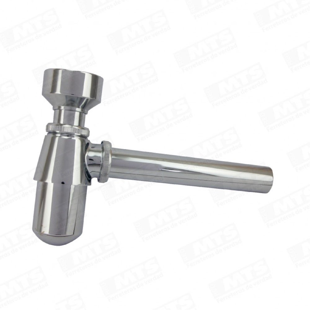SIFON BOTELLA CROMADO URINARIO 20 CMS AQUAMIX