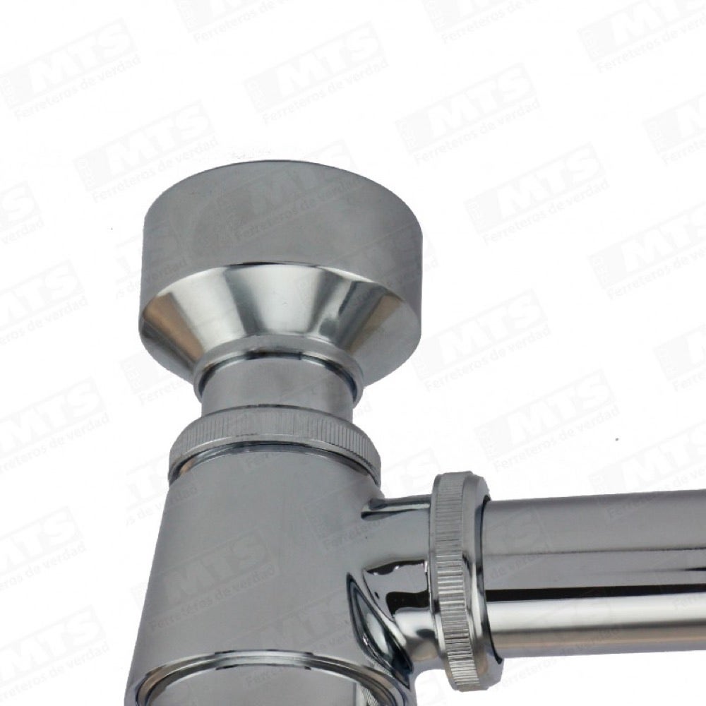 SIFON BOTELLA CROMADO URINARIO 20 CMS AQUAMIX
