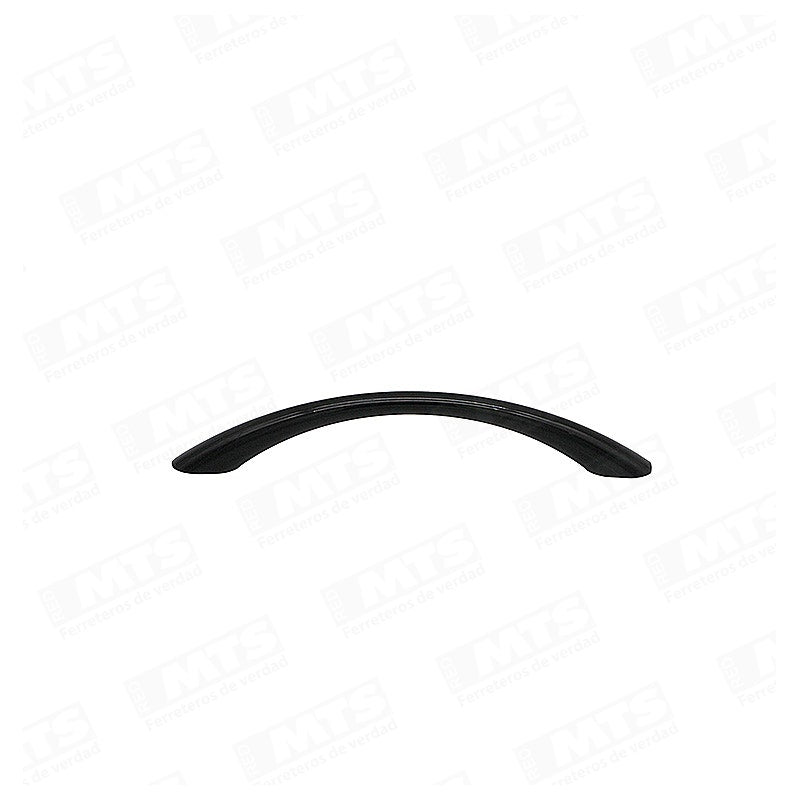 TIRADOR PLASTICO HOLANDA NEGRO 128MM BL20UN