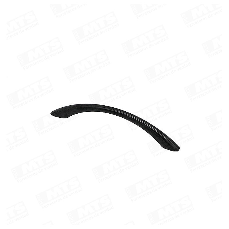 TIRADOR PLASTICO HOLANDA NEGRO 128MM BL20UN