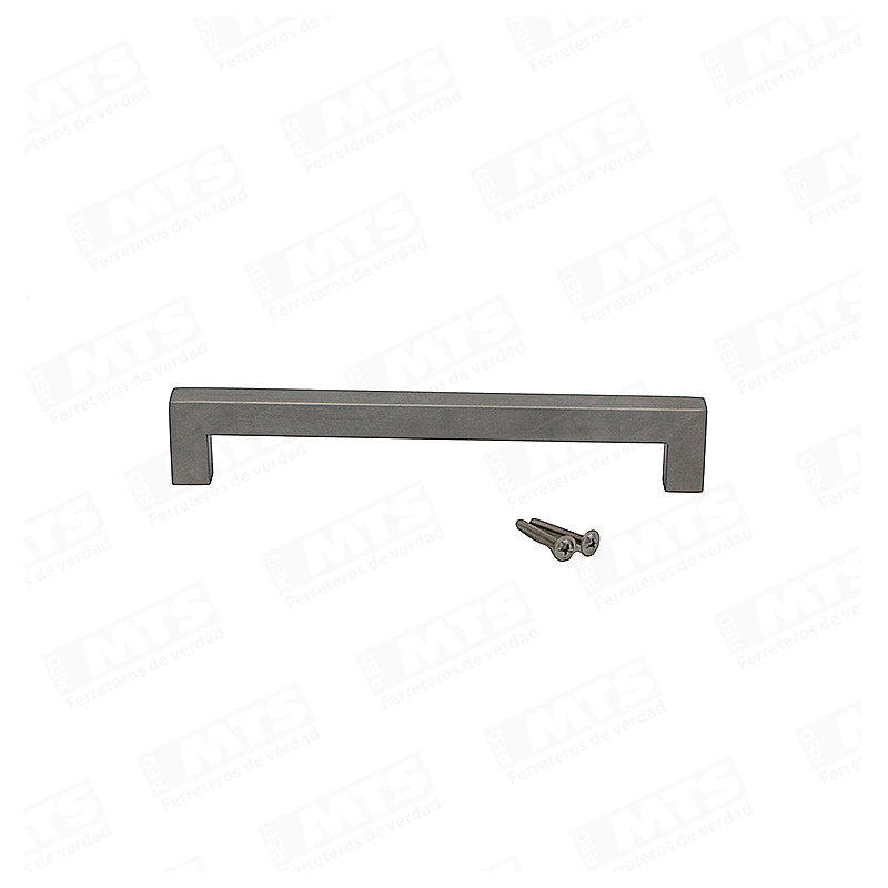 TIRADOR ACERO INOX HUECA 192MM NICKEL 201336