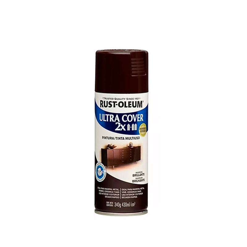 Rust Oleum Ultra Cover 2x Marron Brillante